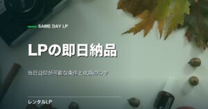 LPを即日納品するには？当日公開が可能な条件と依頼のコツ